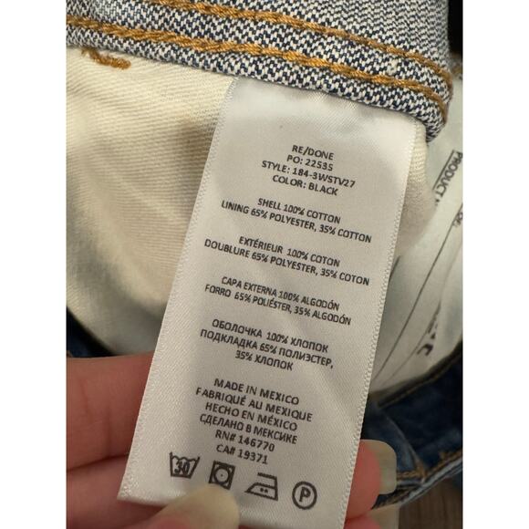 RE/DONE Womens 70s Stove Pipe Jean Size 28 - Picture 5 of 12